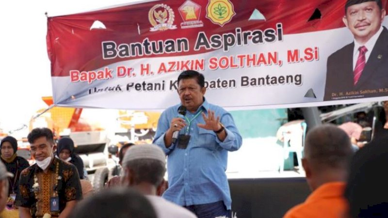 Anggota Komisi IV DPR RI, Azikin Solthan, mengunjungi Kabupaten Bantaeng, Kamis (5/11/2020). 