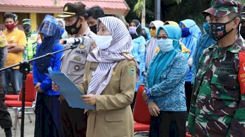 Deklarasi bebas Open Defecation Free (ODF) atau Buang Air Besar Sembarangan (BABS) se-Kecamatan Barru berlangsung di Ujung Batu, Kelurahan Coppo, Kecamatan Barru, Kabupaten Barru, Selasa (28/7/2020).