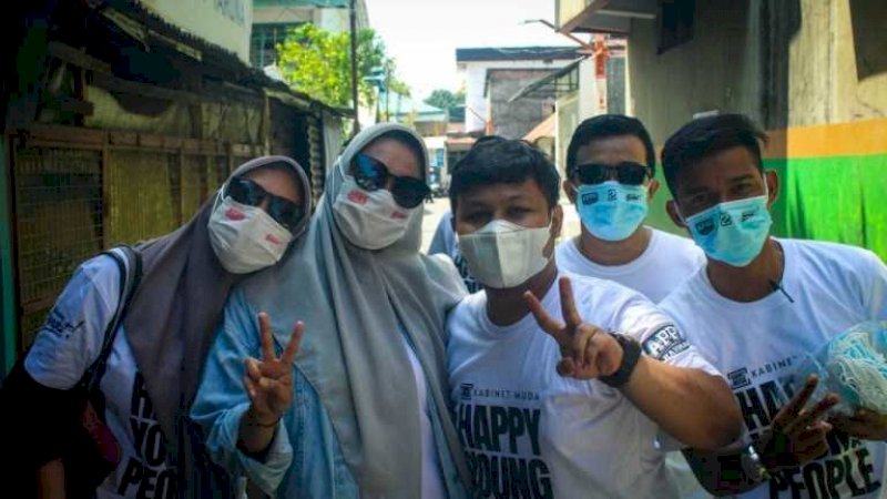 Wujudkan Pemimpin Baru di Makassar, Kabinet Muda Galang Milenial ke TPS Coblos Appi-Rahman