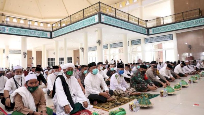 Pemerintah Kabupaten Bantaeng menggelar peringatan maulid Nabi Muhammad saw. 1442 H/2020 M, Kamis (29/10/2020).