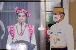 Pemkab Gowa Ikuti Upacara Virtual Detik-detik Proklamsi HUT Kemerdekaan RI