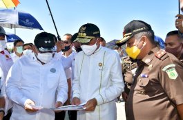 Gubernur Sulsel Tinjau Lahan Persiapan Pembangunan Twin Tower di CPI