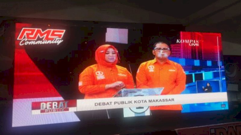 Ramdhan Pomanto-Fatmawati Rusdi (Danny-Fatma), dengan lugas memaparkan seluruh program strategis pada debat putaran pertama Pilkada Makassar 2020 yang disiarkan langsung Kompas TV, Sabtu malam (7/11/2020).

