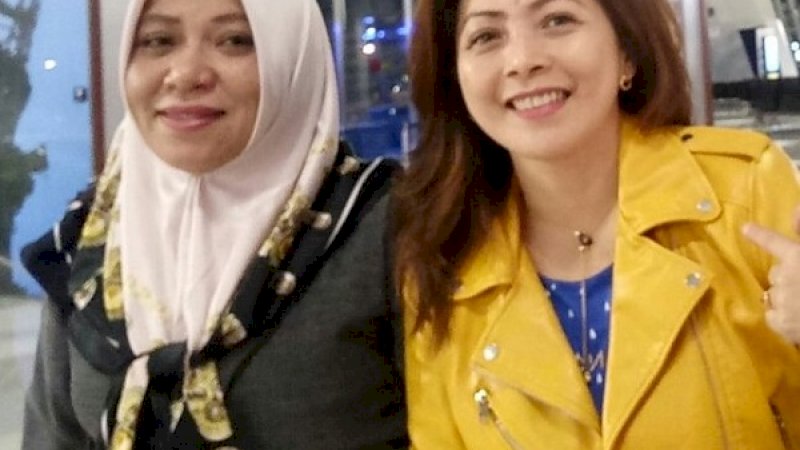 Andi Jahida Ilyas (kiri) dan Alfrita Pasande Danduru.