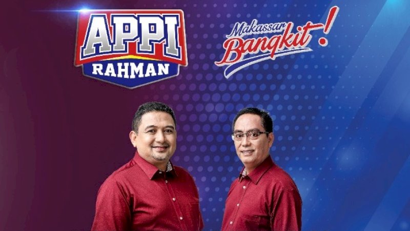 Munafri Arifuddin (kiri) dan Abd Rahman Bando.