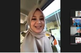 Di Atas Mobil Menuju Lokasi Kampanye, Fatma Sempatkan Ikuti Webinar Women Talk