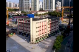 Wow, Begini Cara China Pindahkan Gedung yang Beratnya 7.000 Ton