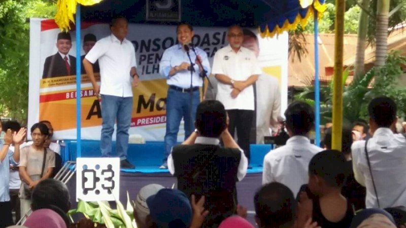 Anis Matta menghadiri kampanye pasangan Ilham Azikin-Sahabuddin di Bantaeng, Sabtu (3/3/2018).