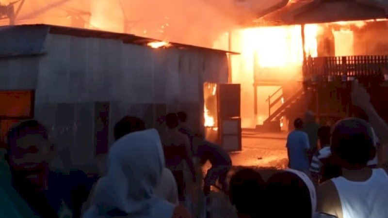 Kebakaran Hebat di Palanro, Ibu dan Anak Tewas Terpanggang Api