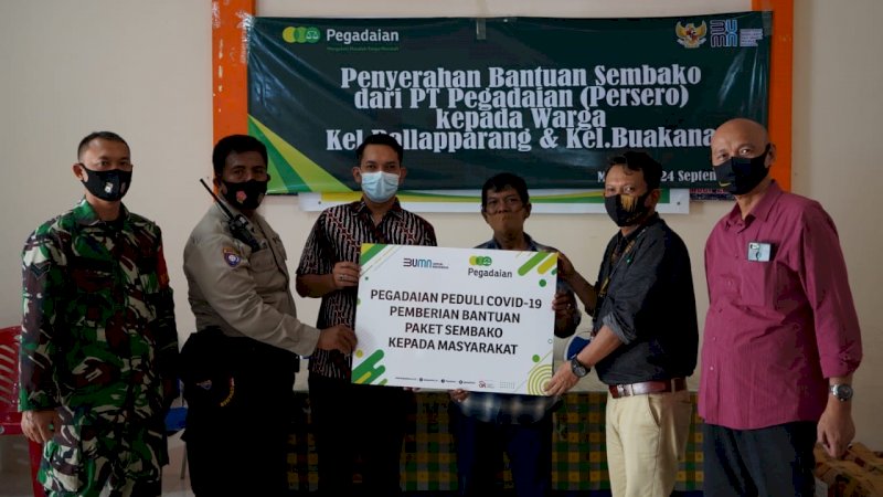 Peduli Covid-19, Pegadaian Kanwil IV Makassar Kembali Salurkan Bantuan