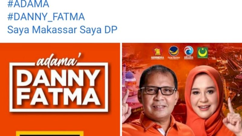 Unggahan netizen yang menggunakan profile "Adama" di medsos.