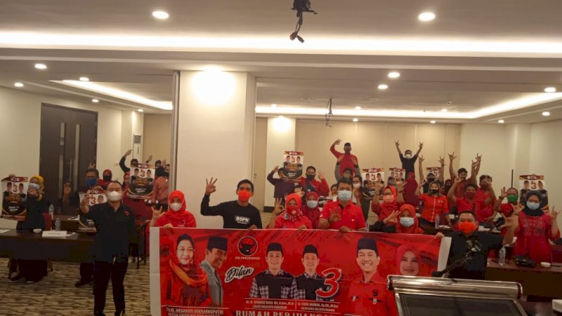 Demi DILAN, PDI Perjuangan Makassar Bangun 200 Posko Rumah Perjuangan