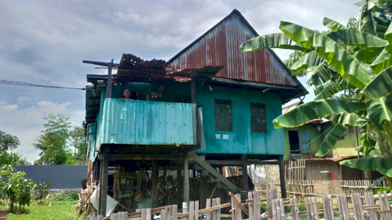 Rumah Becce Daeng Pati, di Kampung Laikang, Kelurahan Talaka, Kecamatan Ma'rang, Pangkep, Selasa (13/10/2020).
