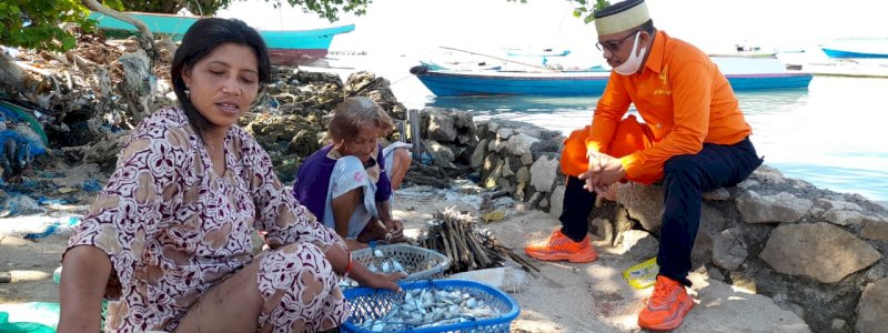 Lutfi Hanafi Prihatin Kehidupan Nelayan di Pulau Sapuli Pangkep