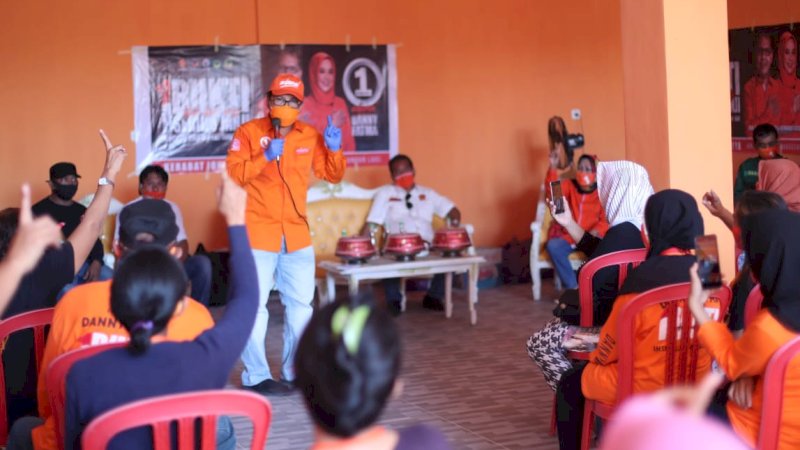 Danny Pomanto hadiri kampanye dialogis di Kelurahan Jongayya Kecamatan Tamalate, Sabtu, (31/10).