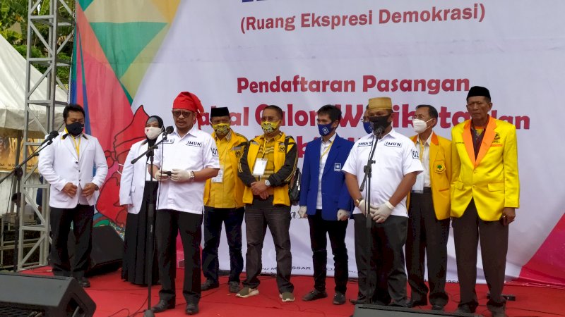 Pimpinan Parpol Pengusung Dampingi None-Zunnun Daftar ke KPU