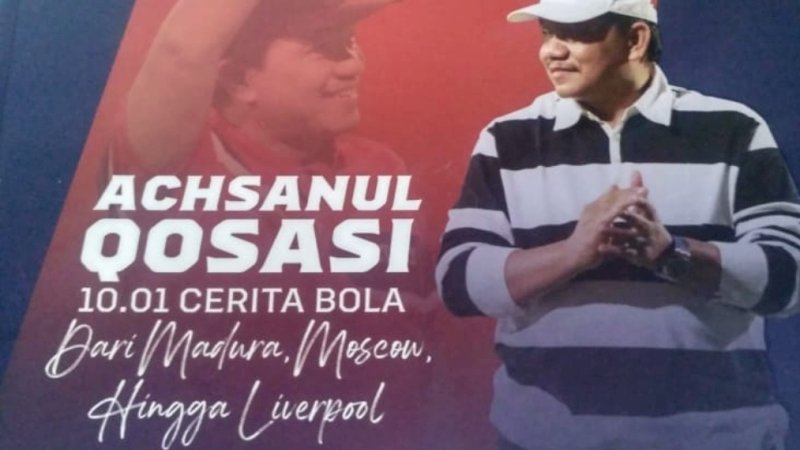 Wujud buku Achsanul Qosasi: 10.01 Cerita Bola: dari Madura, Moscow, Hingga Liverpool. 