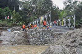 Pembangunan Jembatan Balebo Terus Digenjot Pasca Banjir Bandang Masamba