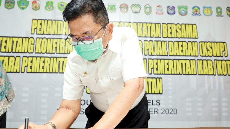 Wali Kota Palopo Teken Nota Kesepakatan Konfirmasi Status Wajib Pajak Daerah