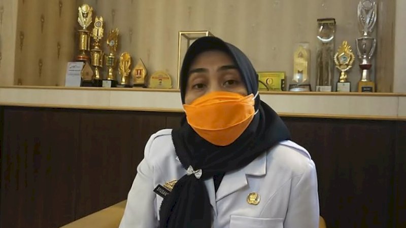 Pelaksana tugas Kepala Dinas Kesehatan Jeneponto, Susanti Mansyur.