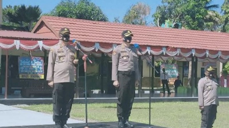 Untuk upacara pisah sambut Kapolres Jeneponto dari AKBP Ferdiansyah ke AKBP Yudha Kesit Dwijayanto dilaksanakan di Polres Jeneponto.