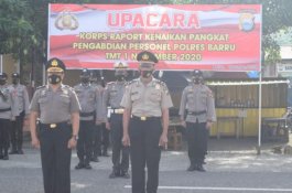 Selamat! Kasubbag Humas Polres Barru Naik Pangkat