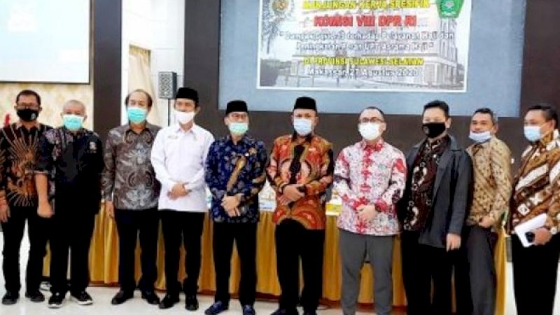 Lawatan bertajuk kunjungan kerja Spesifik Komisi VIII DPR RI dengan mengusung tema "Dampak Covid-19 terhadap Pelayanan Haji dan Peningkatan Peran UPT Asrama Haji di Provinsi Sulawesi Selatan".