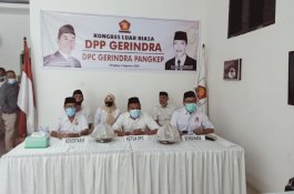Gerindra Pangkep Hadiri Kongres Luar Biasa Secara Virtual