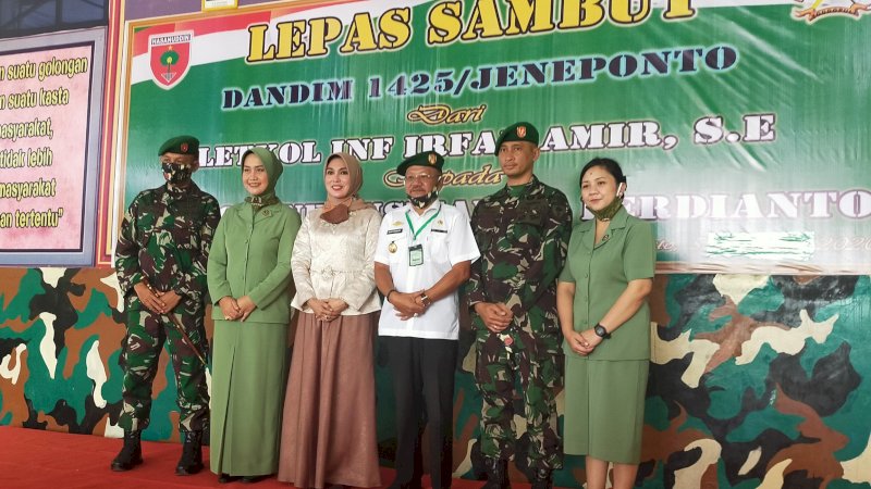 Sertijab Dandim, Bupati Jeneponto: Terus Berkarir dan Sukses di Tempat yang Baru