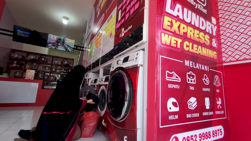 Pertama di Sulsel, Laundry Gratis Cukup Bayar Pakai Doa