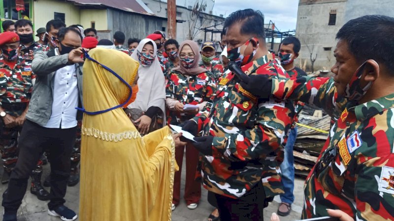 Macab LMP Parepare Beri Santunan Puluhan Juta untuk Korban Kebakaran