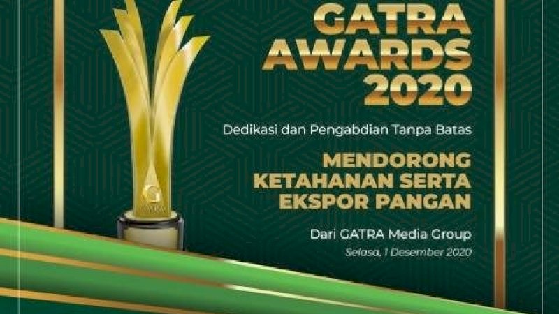 Raih Gatra Awards, Mentan Syahrul Dinobatkan sebagai Penjaga Pangan dan Pelecut Ekspor