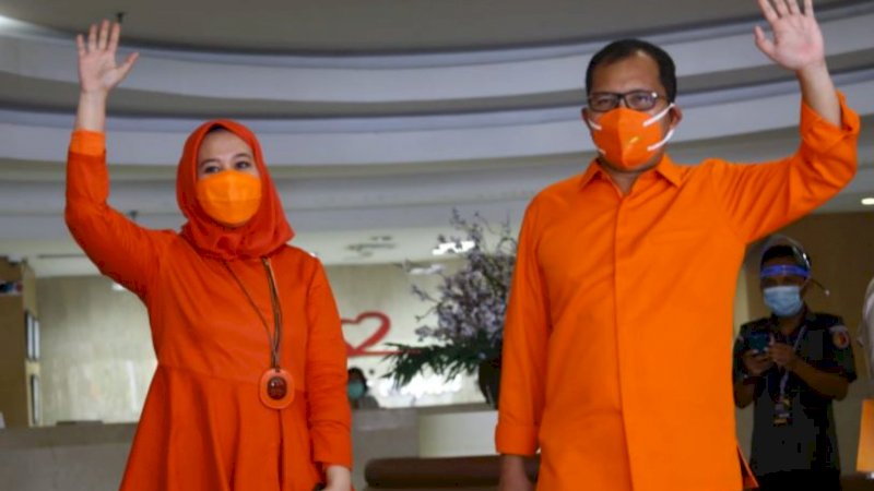 Pasangan nomor urut 1 Pilkada Makassar, Mohammad Ramdhan Pomanto-Fatmawati Rusdi (Danny-Fatma).