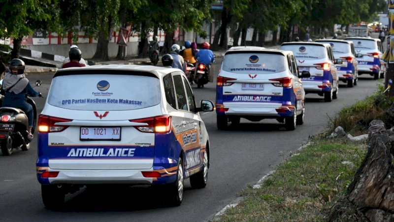 20 Ambulans Gratis Partai Nasdem Kini Siap Beroperasi di Makassar