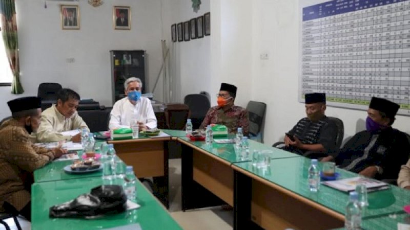 Pimpinan Daerah Muhammadiyah Kota Makassar menerima kunjungan kandidat Wali Kota Makassar, Mohammad Ramdhan Pomanto, di Gedung Pusat Dakwah Islamiyah Muhammadiyah, Jalan Gunung Lompobattang, Sabtu (12/9/2020).