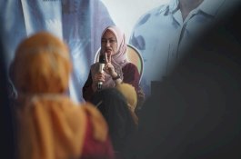 Indah Ajak Masyarakat Bergembira Jelang Pencoblosan