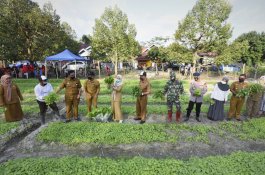 Sayur Hasil Panen Bupati Luwu Utara Dibagikan ke Tempat Pengungsian