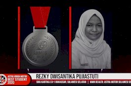 Utusan Asmo Sulsel dari SMA Kartika Makassar Raih Medali Perak di Ajang AHM Best Student 2020