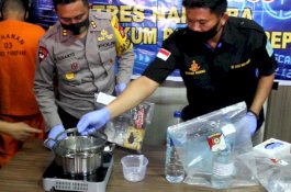 Polres Parepare Gagalkan Penyelundupan Sabu Cair
