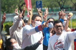 Manfaatkan Teknologi di Masa Pandemi, Appi-Rahman Senam Virtual Bersama 2.222 Warga Makassar