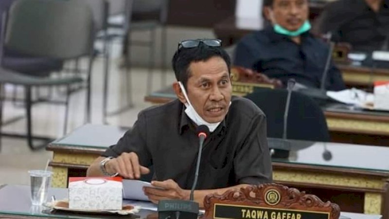 Ketua Komisi III DPRD Wajo dari Fraksi NasDem, Taqwa Gaffar.