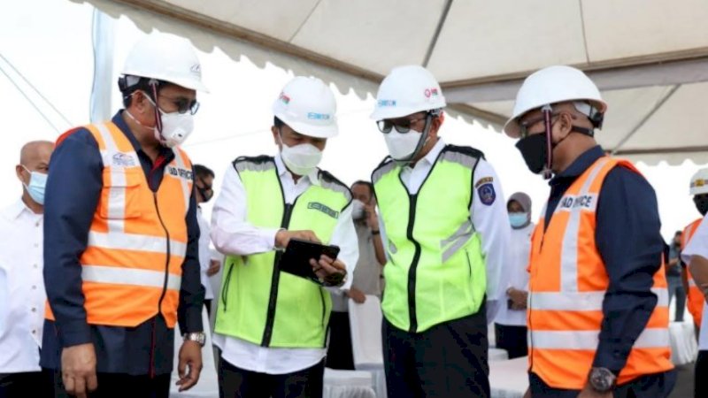 Target Desember 2020 Sudah Digunakan, Penjabat Wali Kota Makassar Tinjau Tol Layang Ujung Pandang