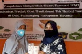 LKPM UMI Latih Warga Desa Buat Teh Herbal Kurmin Berbahan Kunyit