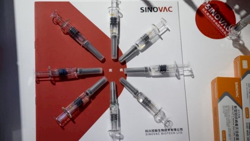 Kandidat vaksin Covid-19, Sinovac. [Noel Celis/AFP]