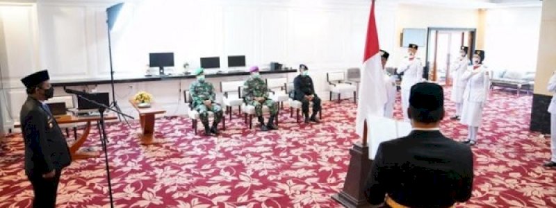 Wagub Andi Sudirman Sulaiman Kukuhkan Paskibraka Sulsel